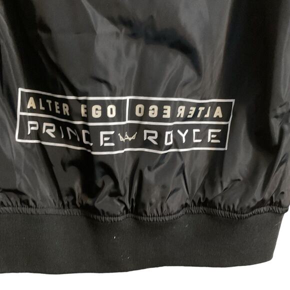 Prince Royce Alter Ego Tour Aviator Bomber Jacket Size XS Gold Logo “Roooyse” - Picture 7 of 16